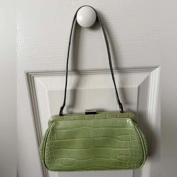 Tommy Hilfiger Handbags - Vintage Tommy Hilfiger green crocodile purse